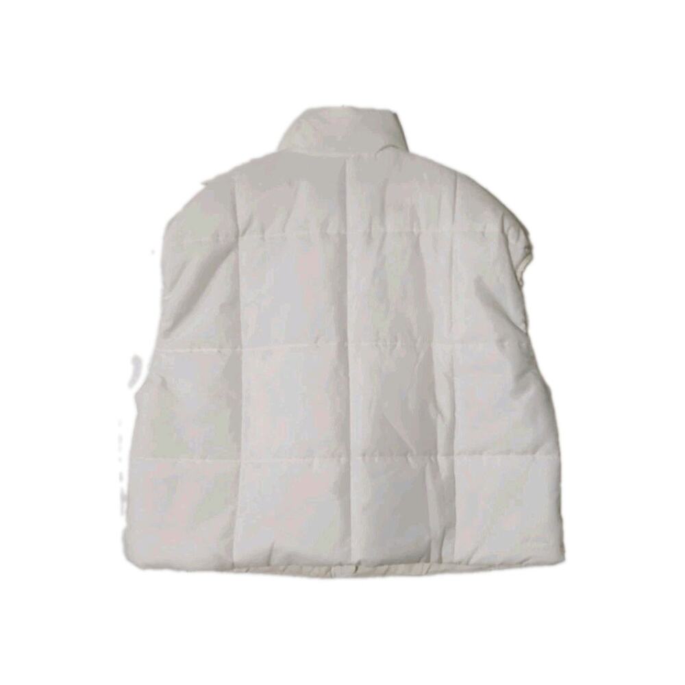 Women's Nike Therma-FIT Vest White Puffer Jacket Insulated Quilted - Medium - Picture 5 of 5